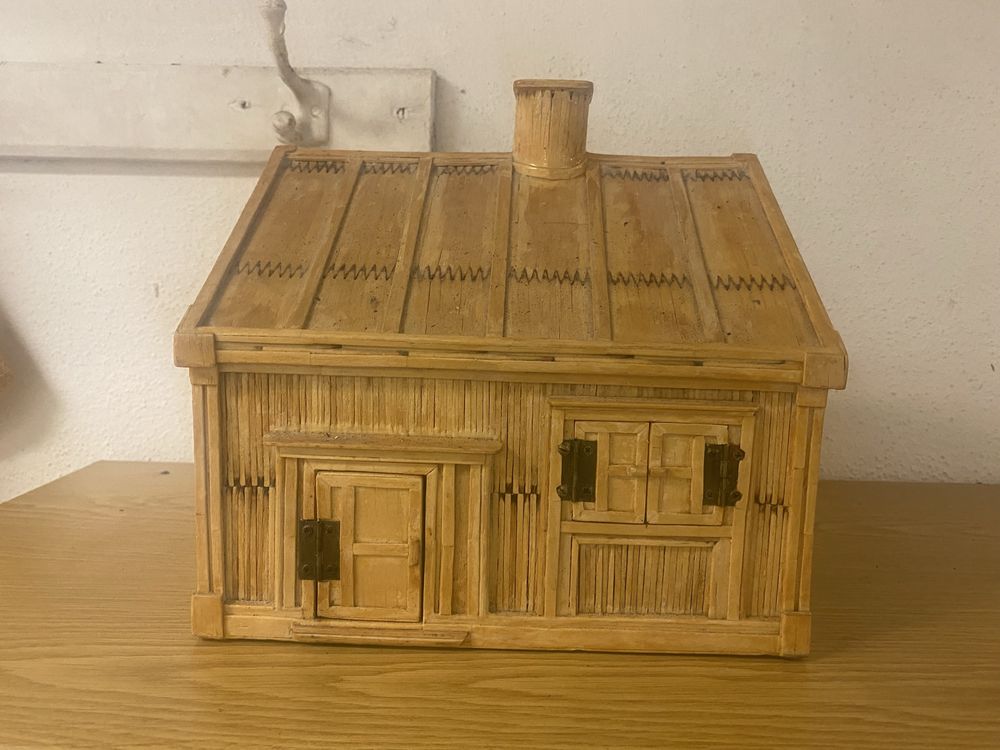 Casa feita de fósforos.