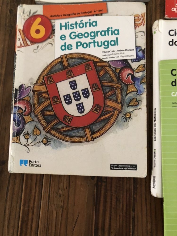 Livros escolares do 6 Ano