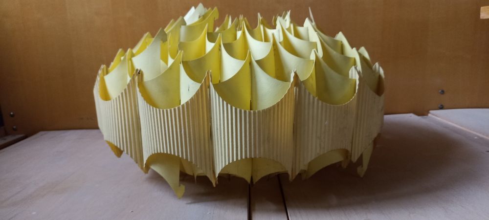 Klosz lampa ESI Nowa Huta żyrandol space age UFO PRL vintage