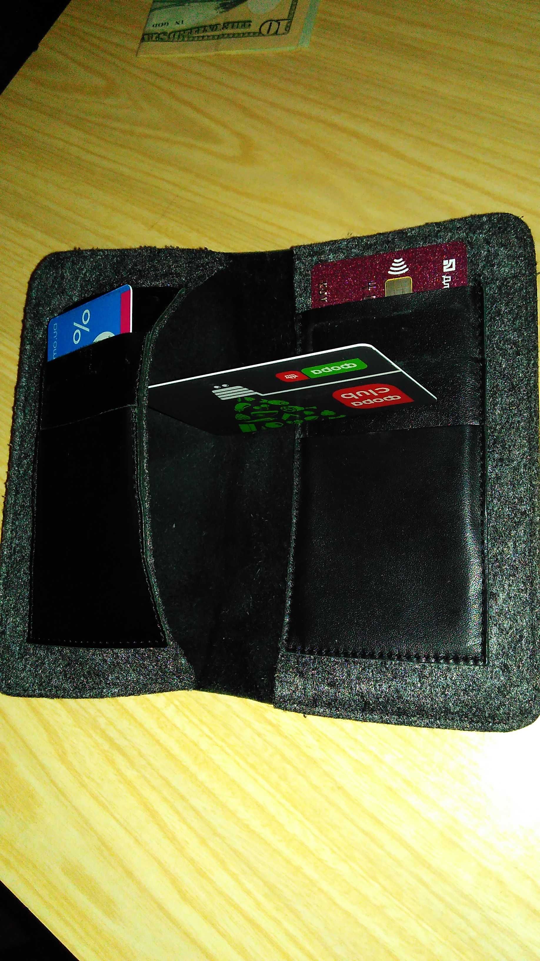 Портмоне кошелёк гаманець с отделением для телефона - кожа