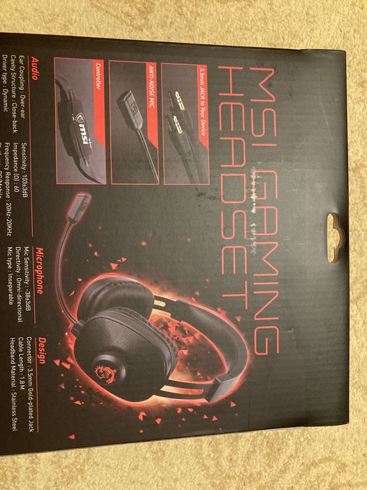 słuchawki MSI GAMING HEADSET nowe
