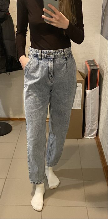 Голубі джинси баллони