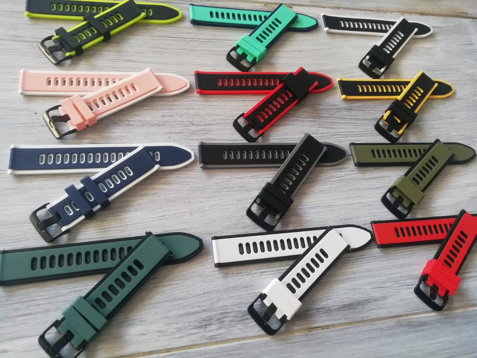Bracelete  em silicone, 22mm (Novo) varias cores