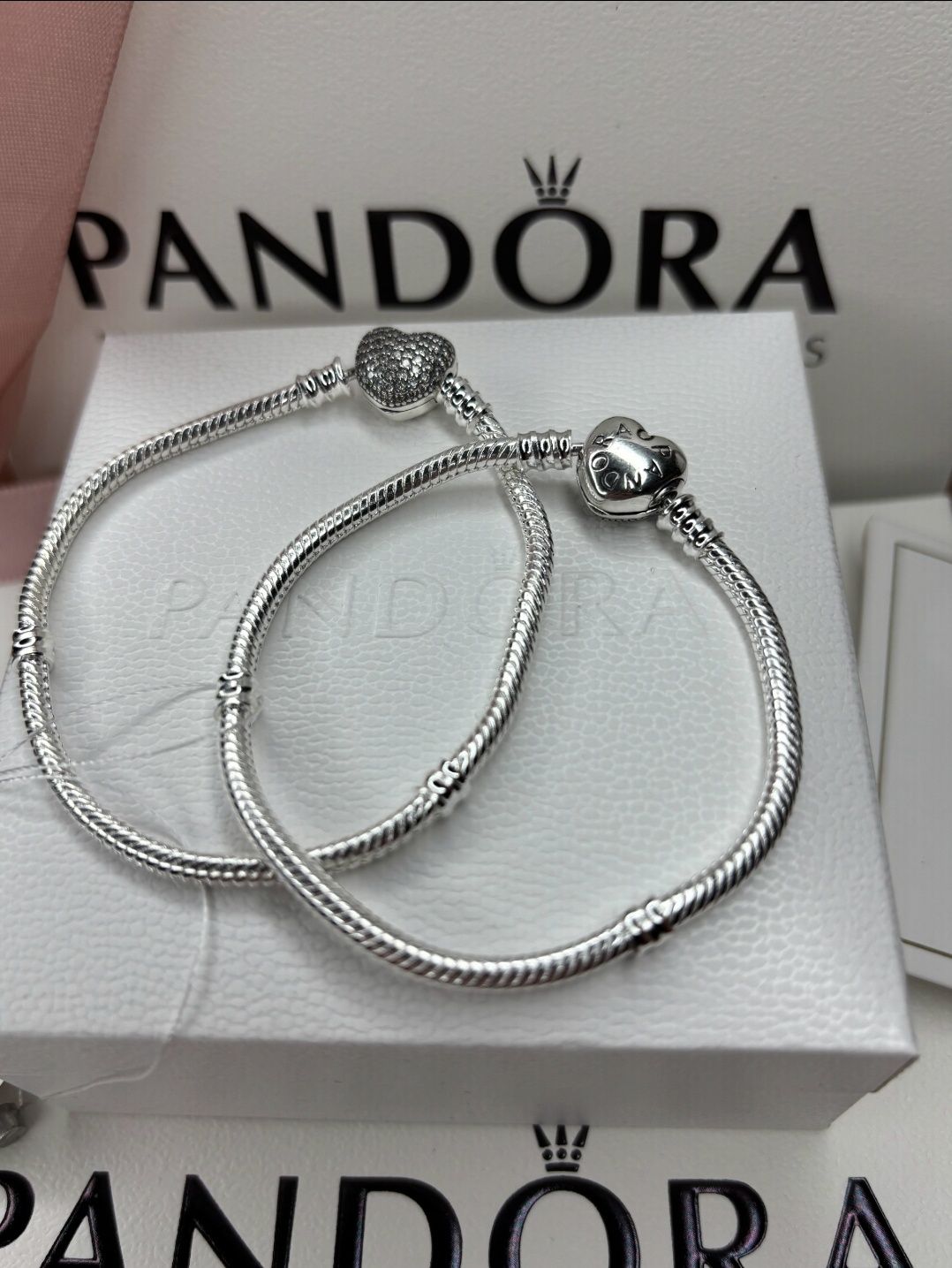 Браслет Pandora з застібкою серце Бирка Гарантія 30 днів S925 ALE