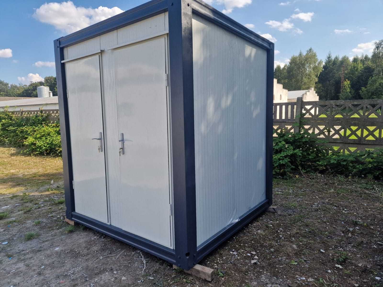 Kontener sanitarny 2x WC damski męski całoroczny 2,2x2,2m nowy 5m²