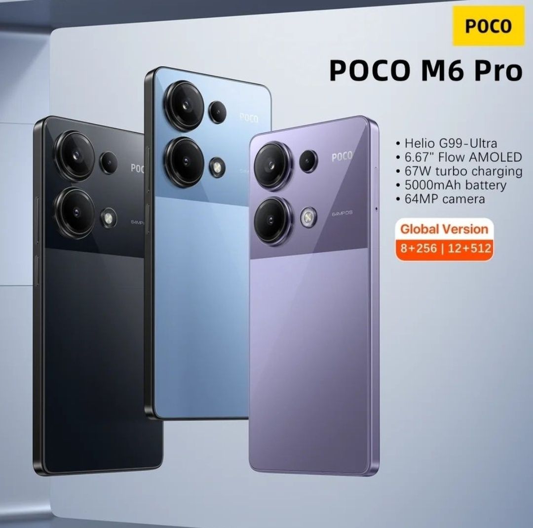 Xiaomi Poco M6 Pro 8/256GB Black NFC