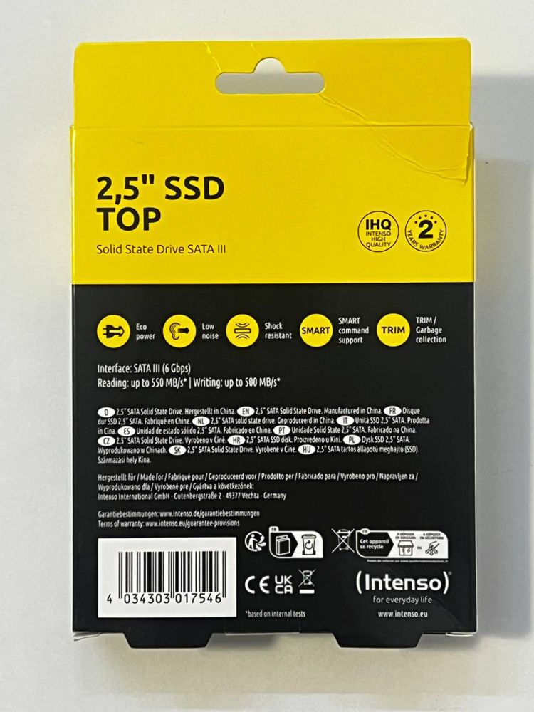 Dysk SSD Intenso 512GB 2.5" SATA III