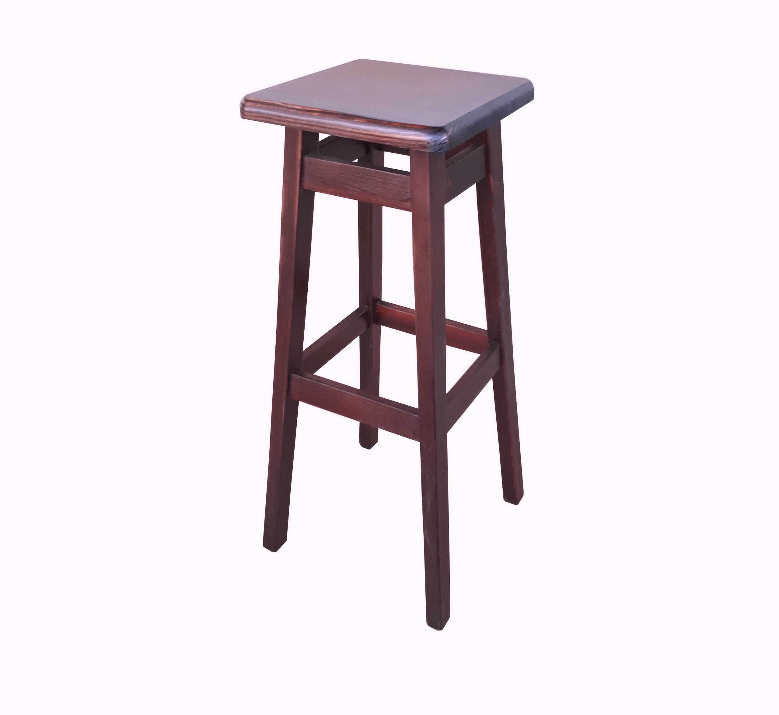 NOWY taboret hoker drewniany 80cm barowy stołek wysyłka transport