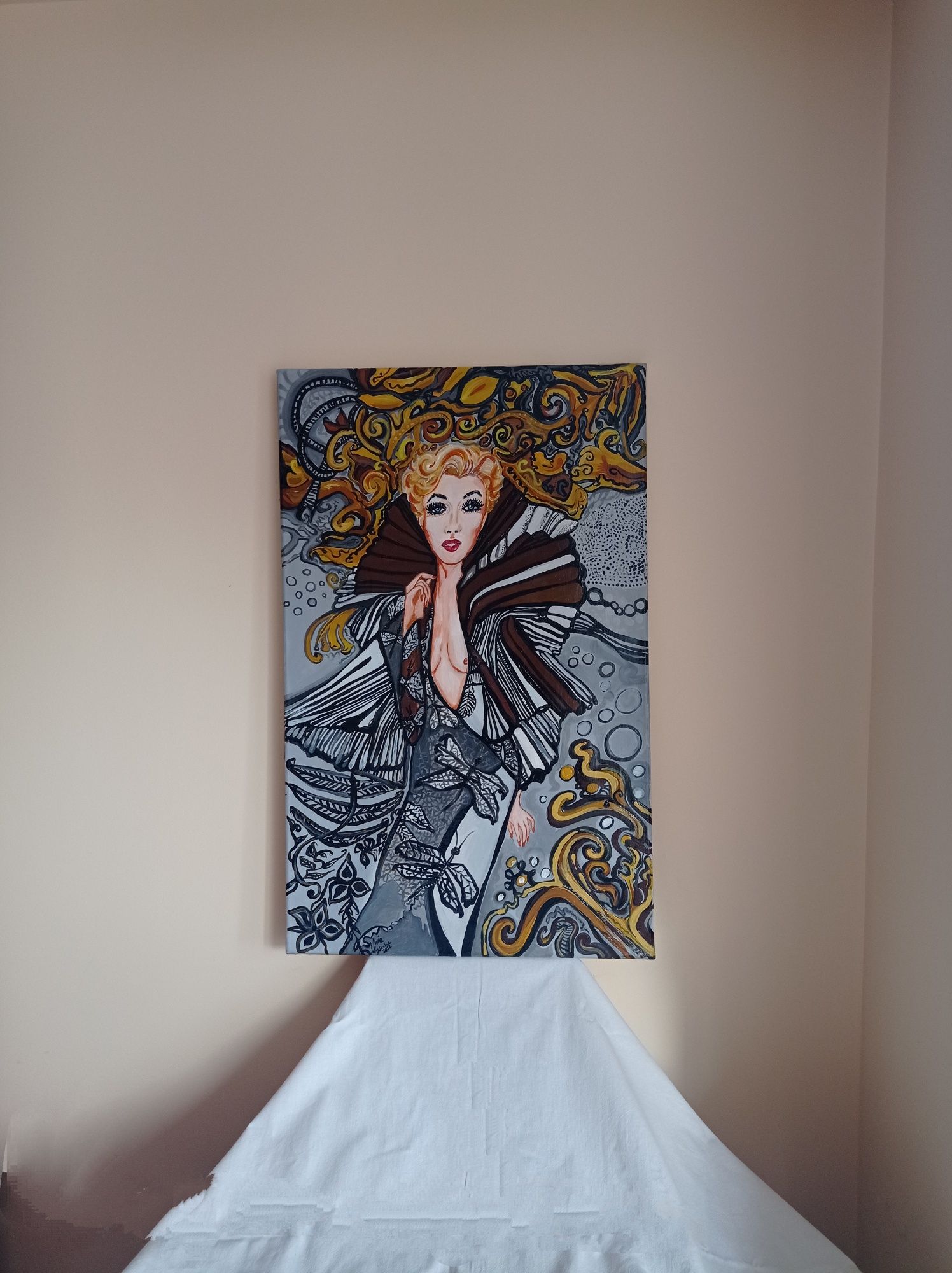 Obraz art. Ważkość. Wymiary 80cm 50cm.