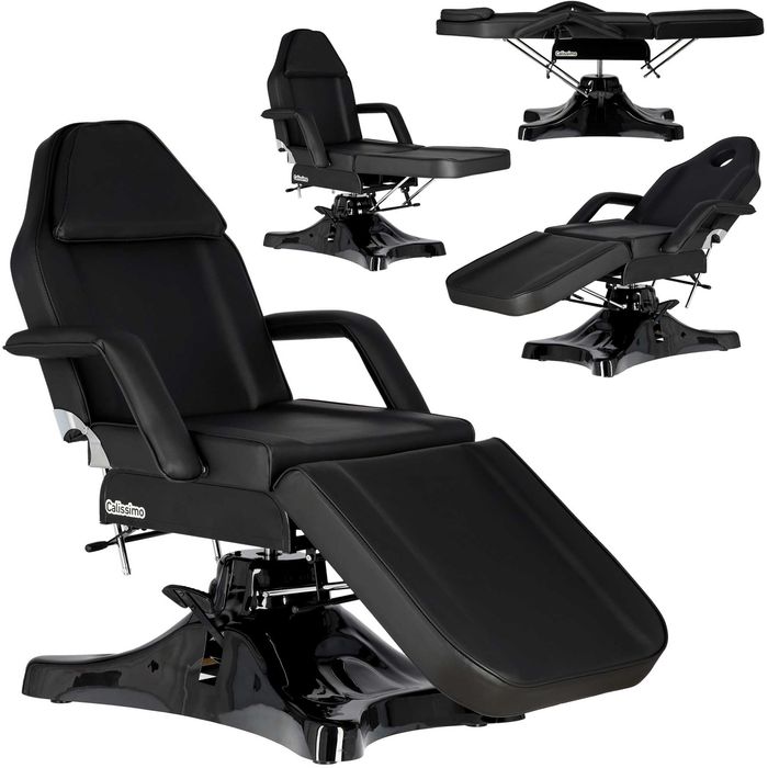 Косметологічна кушетка YH-81031 гідравлічна ЧОРНА