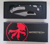 Nóż składany EDC Microtech Stitch Ram-Lok Black G10