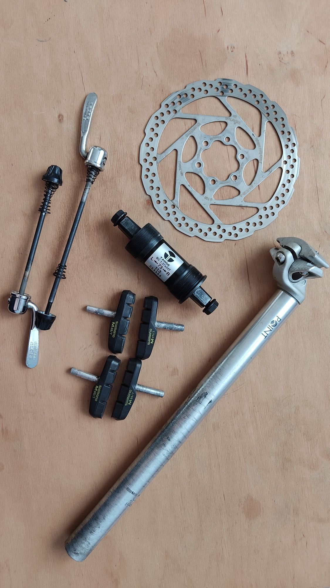 Shimano Колодки Эксцентрики Диск тормозной Каретка Подседельный штырь