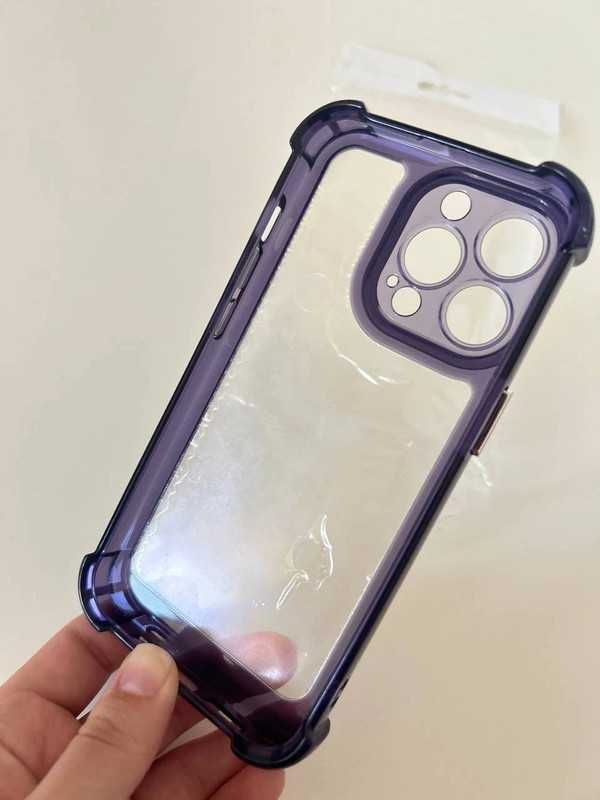 Etui ochronny case Iphone 13 Pro fioletowy przezroczysty