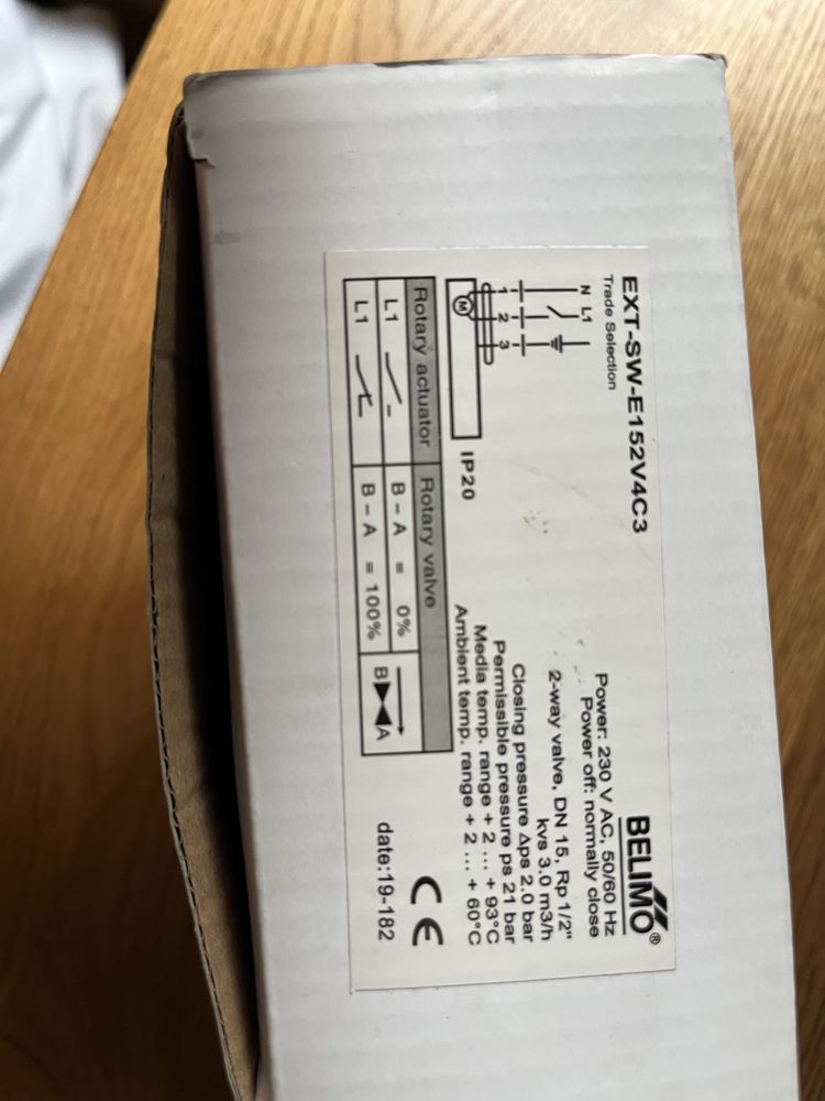 Belimo Zawór kulowy 2-drogowy DN15 (1/2”) z siłownikiem SRQ2D-1/2