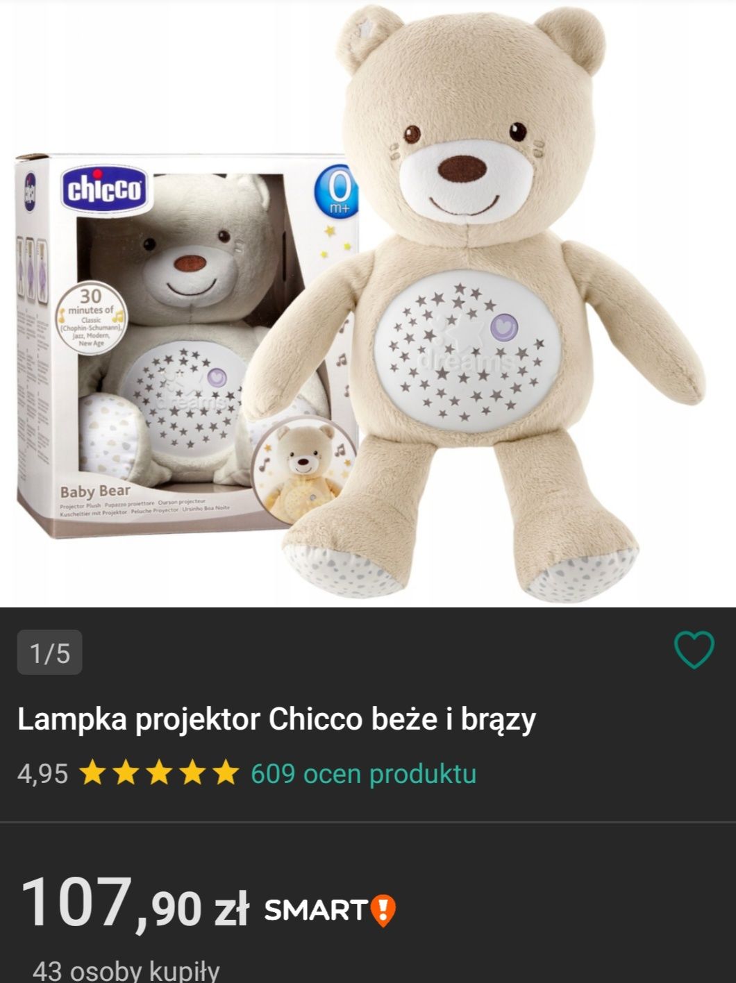 Miś Chicco z pudełkiem