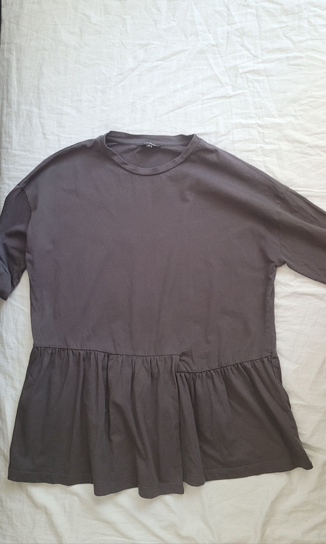 Ciemnoszara bluzka oversize r. S/M