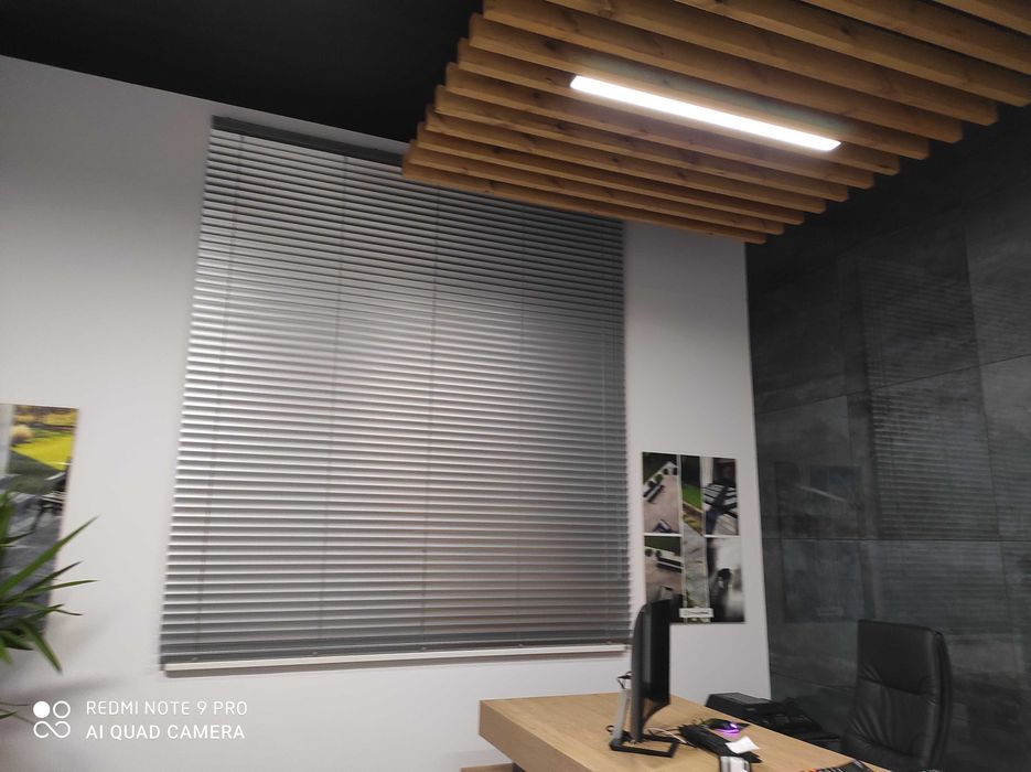 Żaluzje drewniane aluminiowe  50mm 25mm na wymiar plisy rolety montaż
