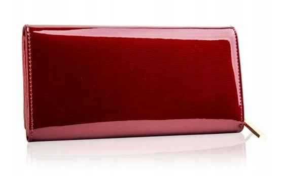 Betlewski portfel skóra naturalna czerwony dla kobiety