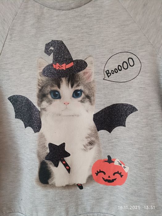 Cienka bluza H&M 122 128 Halloween