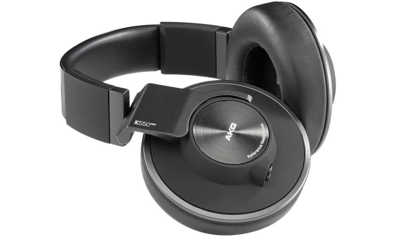 Słuchawki wokółuszne przewodowe AKG K550 Czarne