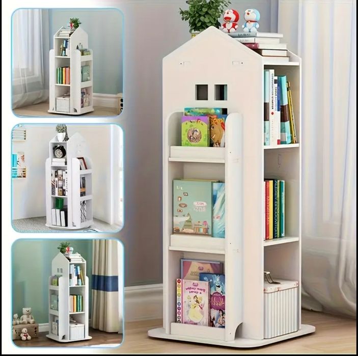 Книжкова обертова дитяча поличка шафа для книг