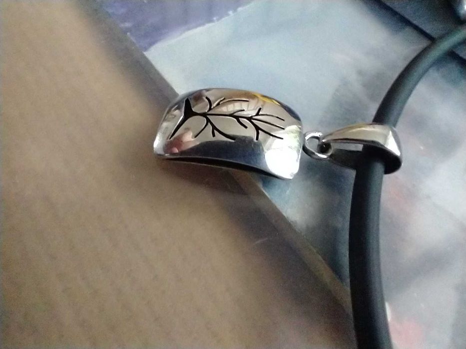 Komplet wisior kolczyki srebro 925 rękodzieło artystyczne