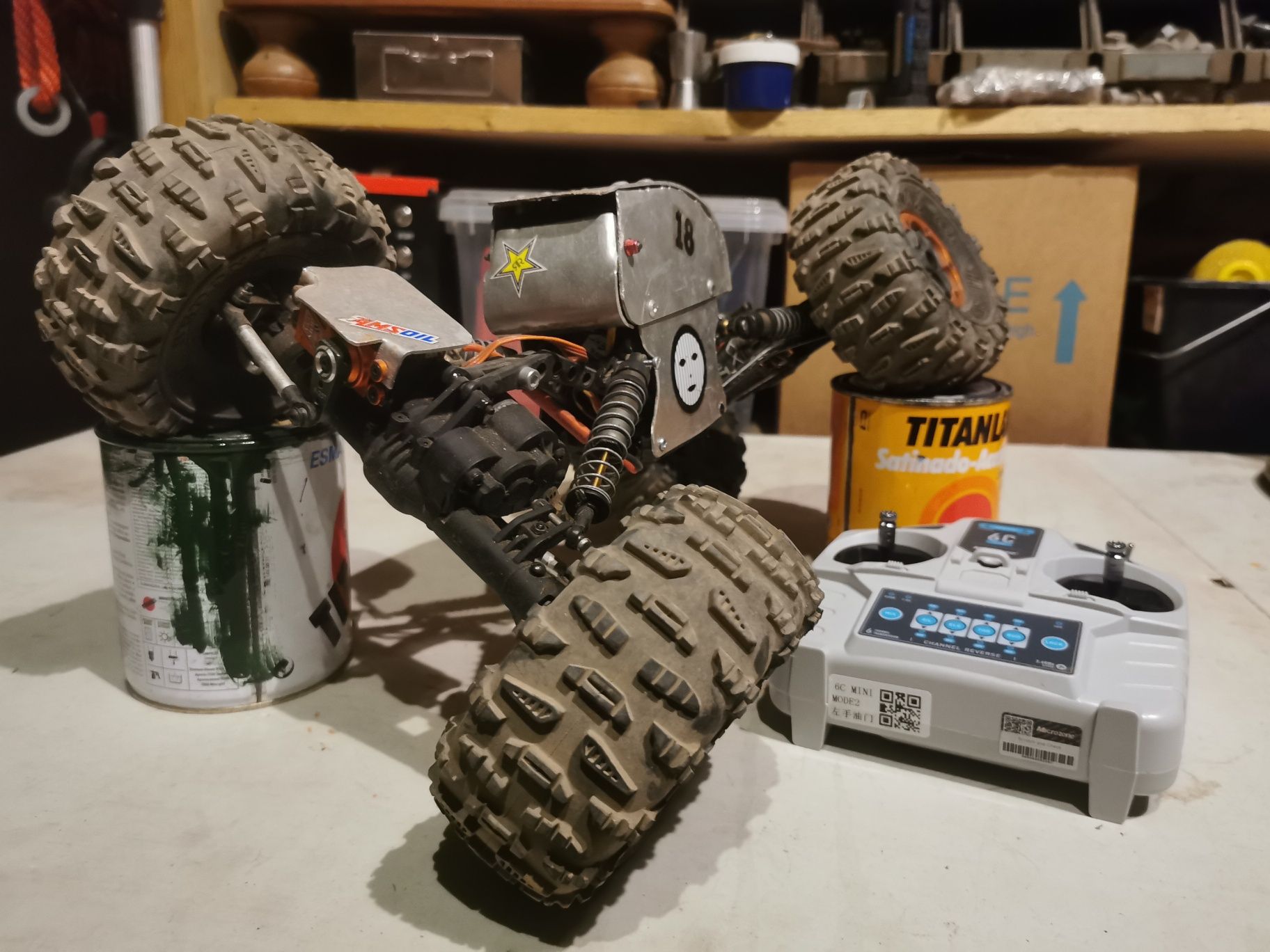 Axial xr10 Motor em cada eixo rc crawler profissional