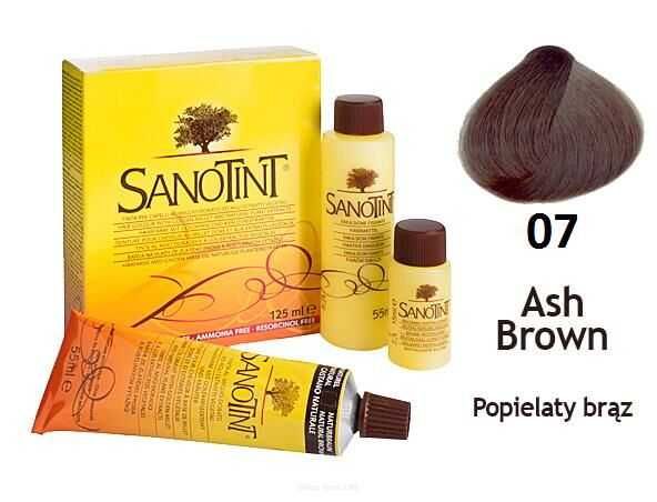 Farba do włosów SANOTINT CLASSIC – 07 Popielaty Brąz