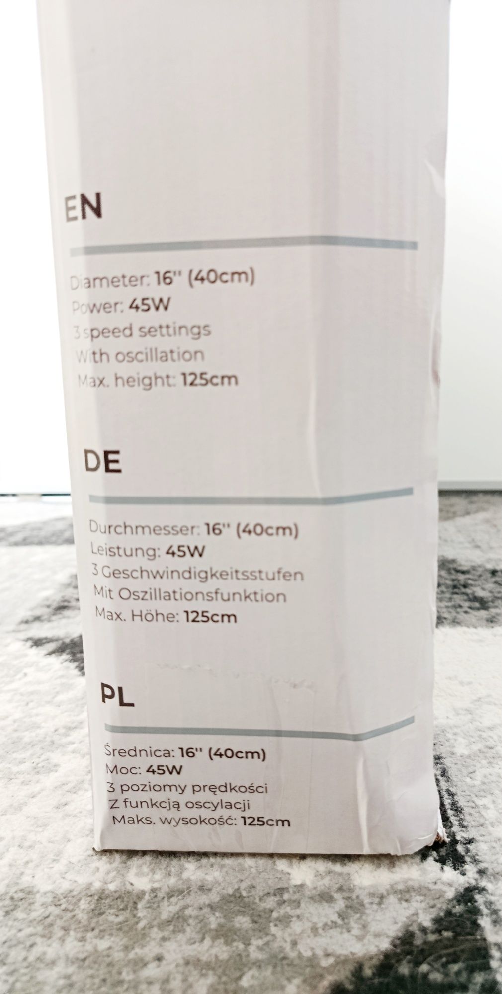 Wentylator stojący Extralink Bryza ESF-40D-BL, 3 tryby prędkości