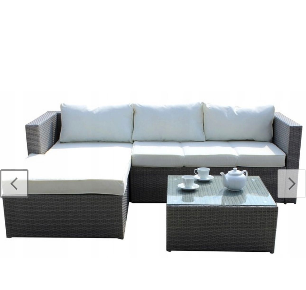 Narożnik/sofa / meble ogrodowe szare