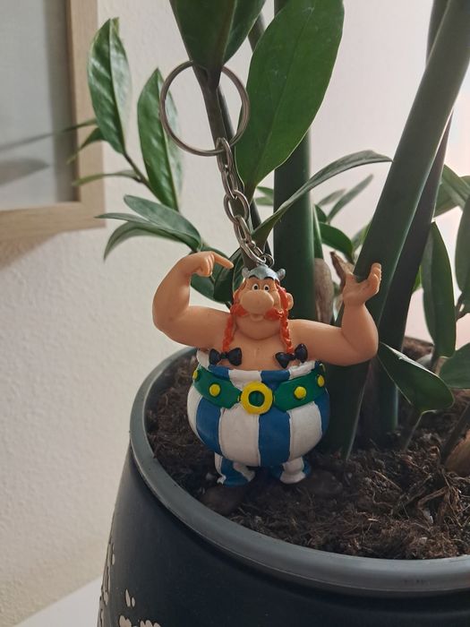 Porta-chaves Obélix. Gaulês Clássico Vintage