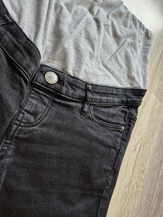 Spodnie ciążowe jeansy czarne r. 36