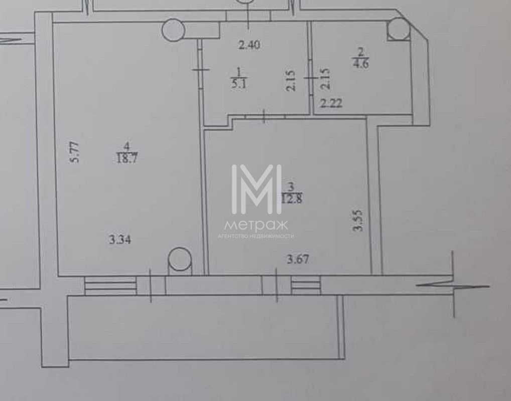 Продам 1 к квартиру ЖК на Гагарина 41/2, 45м2 с ремонтом (код 10490)