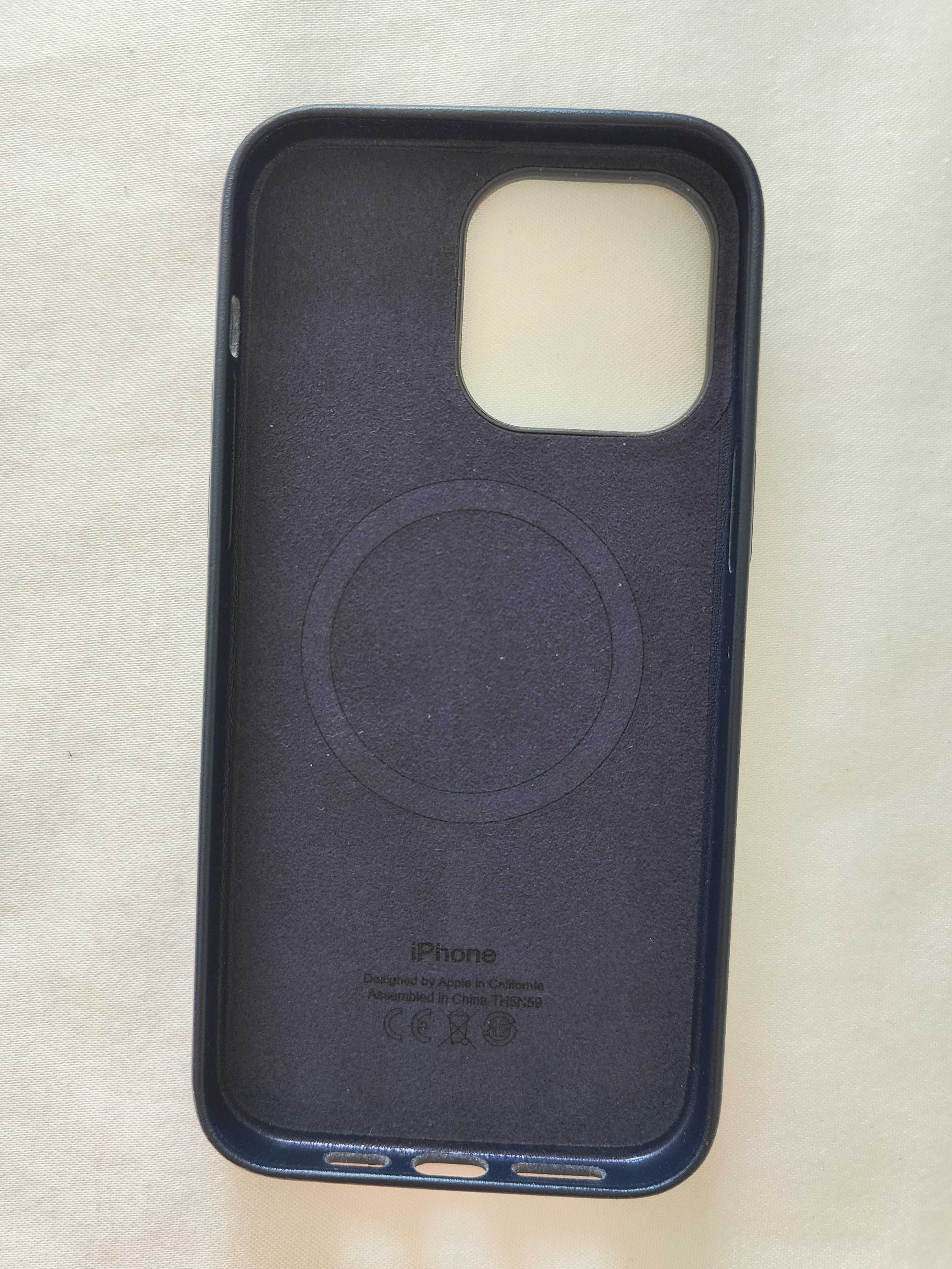Capa Pele MagSafe iPhone 14 Pro Max ORIGINAL (Azul)