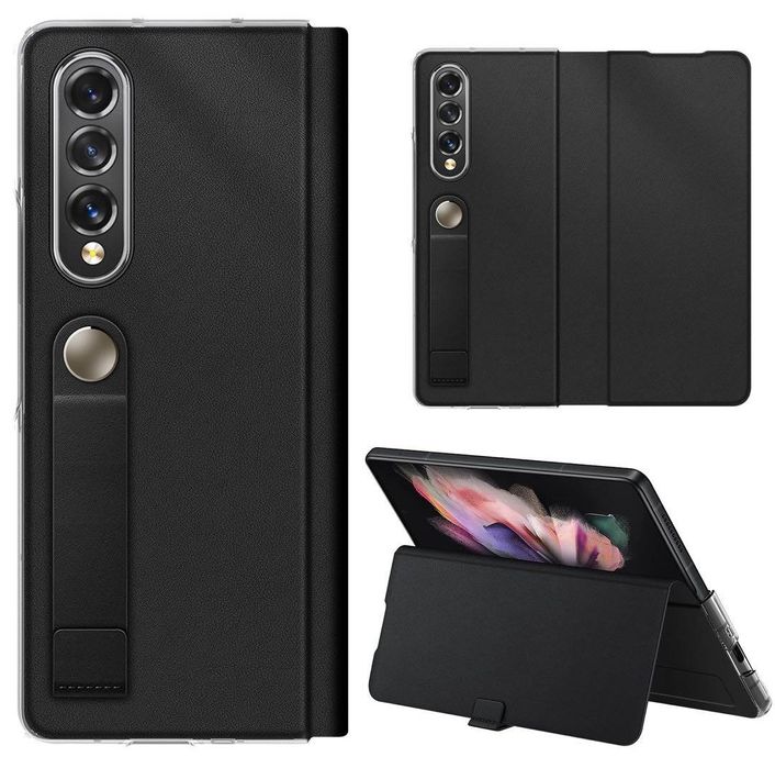 Чехол-книжка из твердой кожи для Samsung Galaxy Z Fold 3