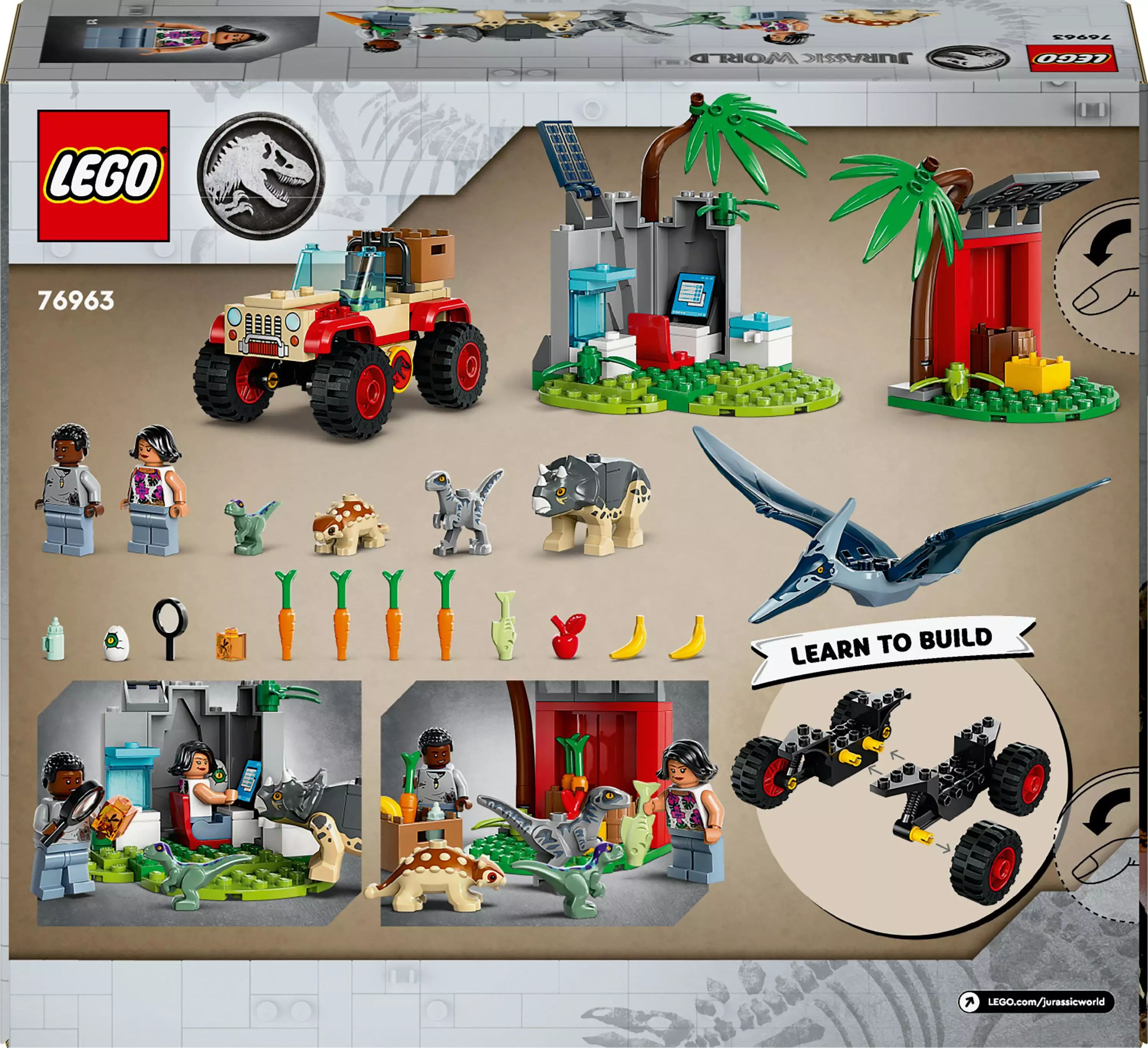 LEGO Jurassic World™ Centrum ratunkowe dla małych dinozaurów 76963