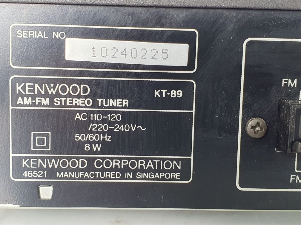 Kenwood KT 89 wysoki model tuner radio FM Dobór Audio