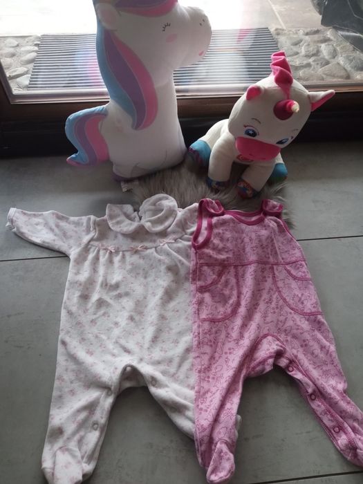 Zestaw mix paka ubrań dziewczynka rozmiar 62cm