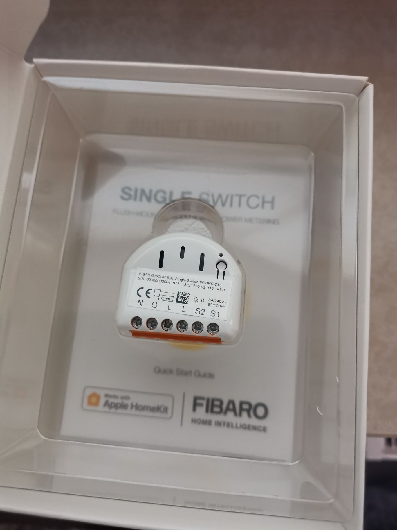 Single Switch / Fibaro Apple HomeKit