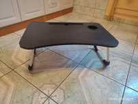 Nowy czarny stolik podstawka pod laptopa