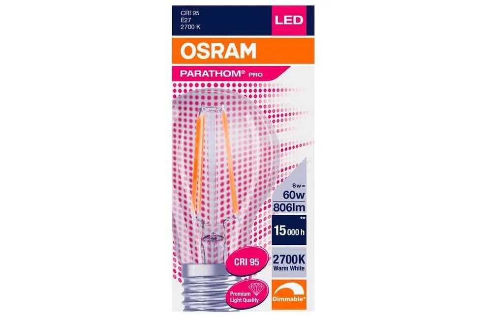 Светодиодная лампа Osram LED PARATHOM PRO Filament 8W 806Lm 2700К E27
