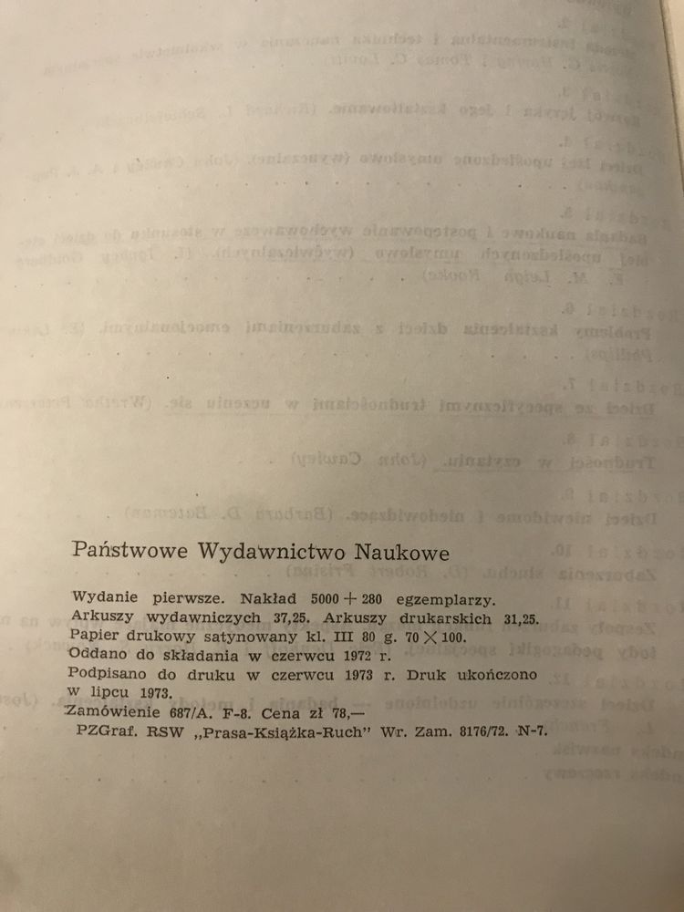 Metody pedagogiki specjalnej PWN 1973