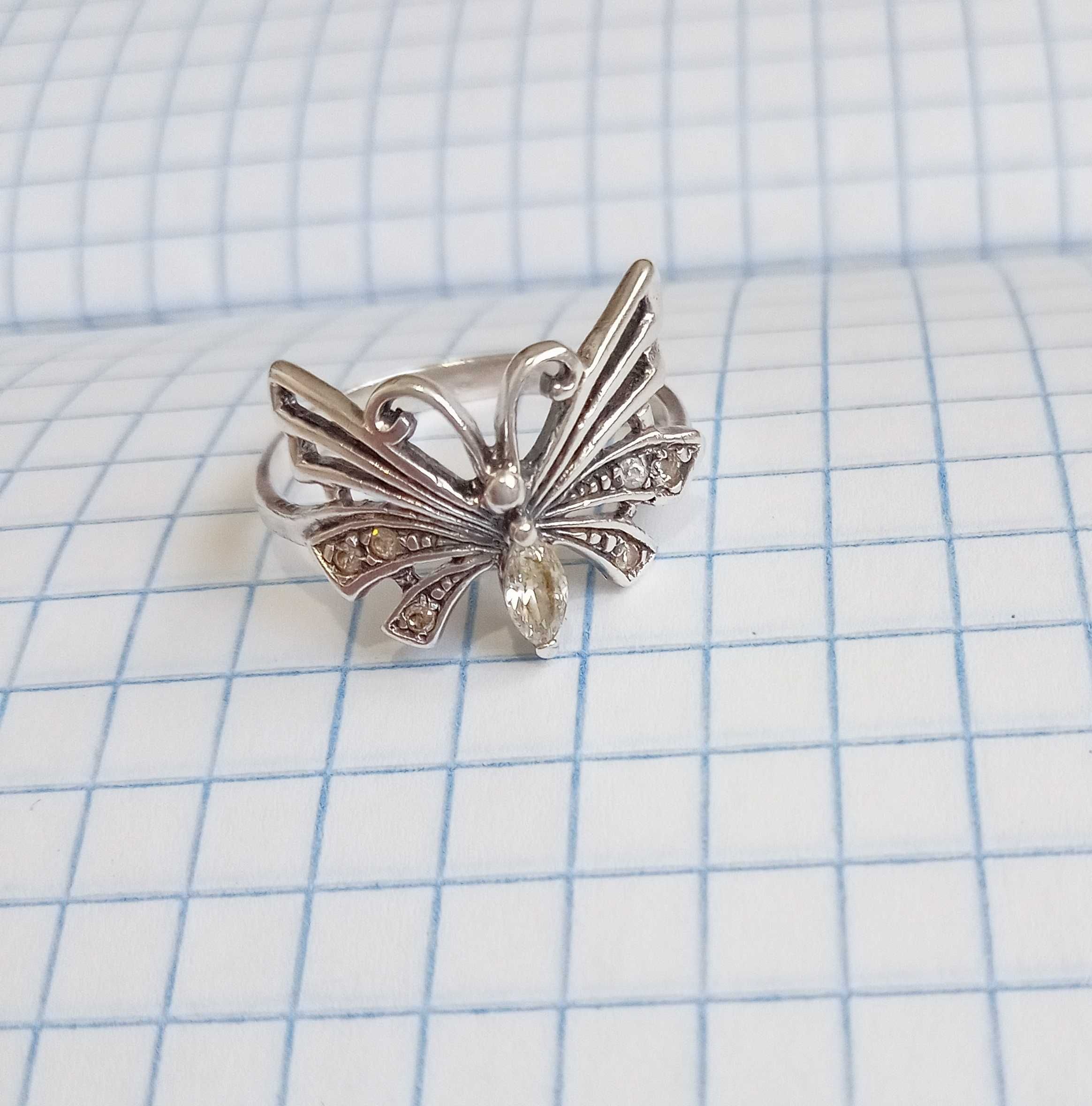 Кольцо Кільце колечко "Метелик" Срібло 925 проба Вінтаж