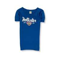 Hollister T-Shirt Koszulka Damska DIV FIRST POINT Logo Unikat Klasyk M