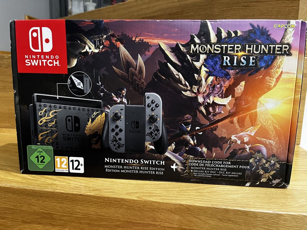 Konsola Nintendo Switch  Monster Hunter Rise, czarny, nowa