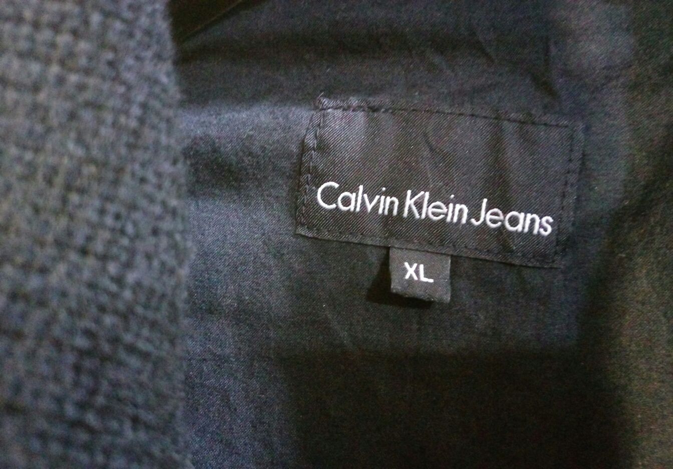 Оригінал Calvin Klein Jeans чоловіча шкіряна куртка