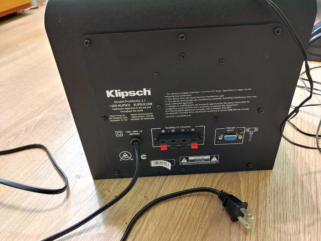 Klipsch ProMedia 2.1-kultowe glosniki z USA