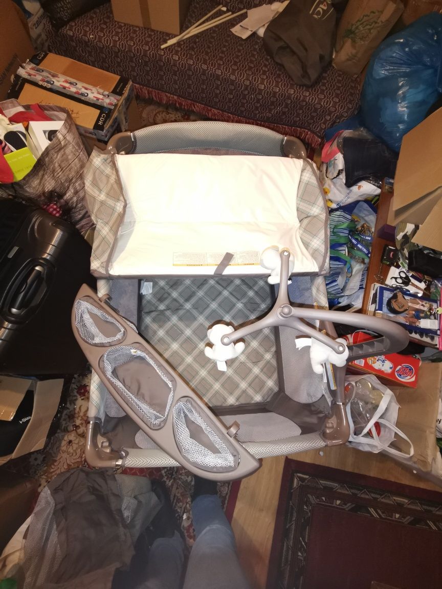 Łóżeczko turystyczne Graco Pack n Playszare