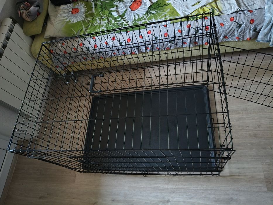 Металева клітка переноска для собак AML  (108x70x77)  XL