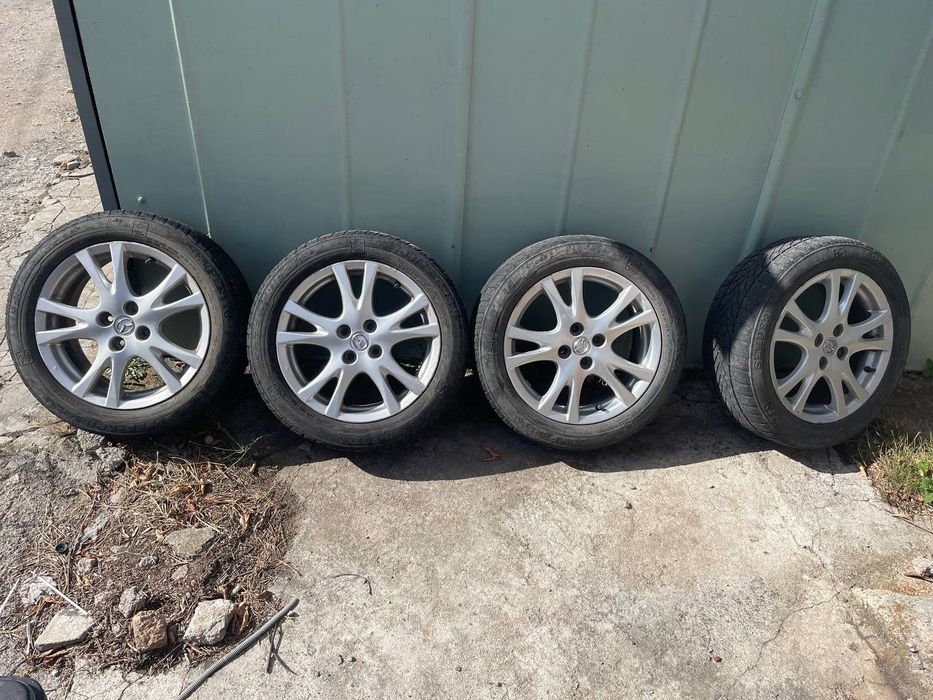 диски мазда 2 r16 4x100 et50 6.5j цо vag 57.1 резина 195/55